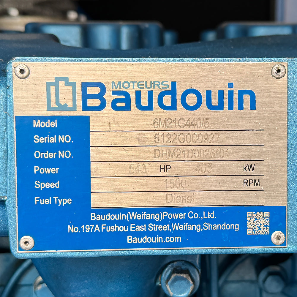 Дизельний генератор OYAL OYB-440 BAUDOUIN 6M16G450-5 440KVA / 360KW