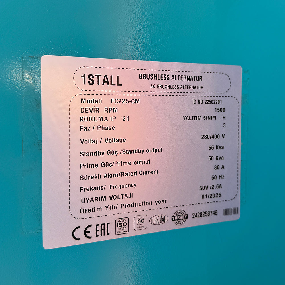 Дизельний генератор OYAL OYB-55 BAUDOUIN 4M06G55-5 55KVA / 48KW