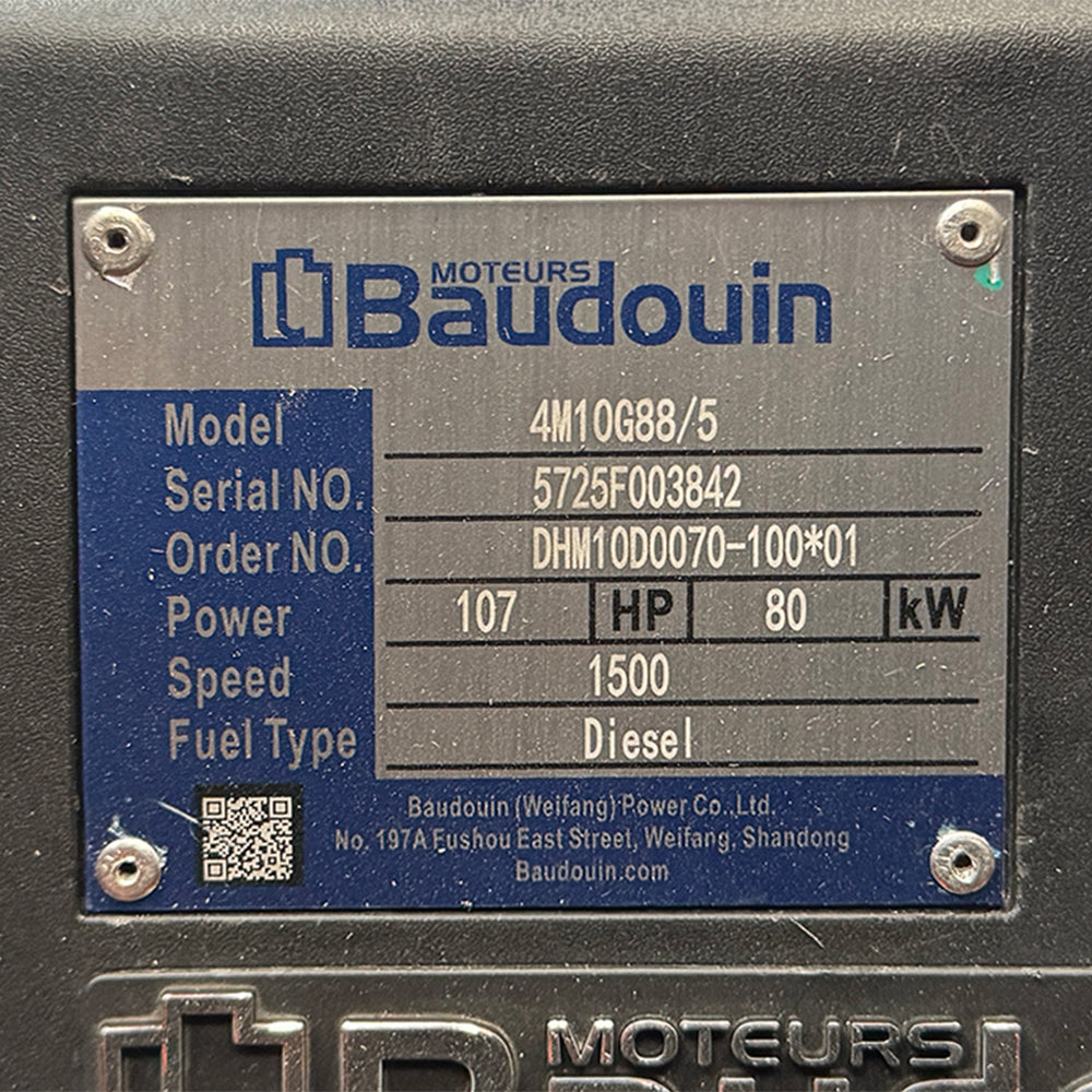 Дизельный генератор OYAL OYB-85 BAUDOUIN 4M10G70-5 88KVA / 70 кВт