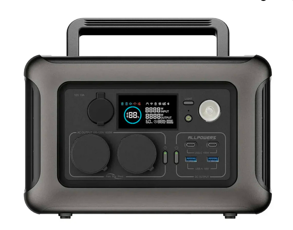 Портативна зарядна станція ALLPOWERS E600LFP