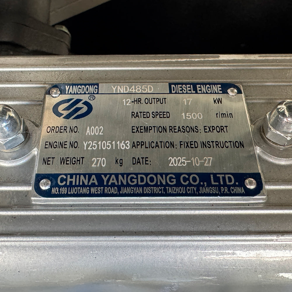 Дизельний генератор OYAL OYY-22 YANG DONG YND485D 22KVA / 17.6KW