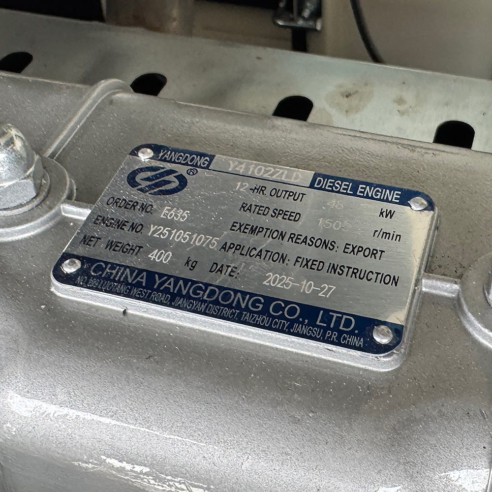 Дизельний генератор OYAL OYY-55 YANG DONG Y4105D 50KVA / 44KW