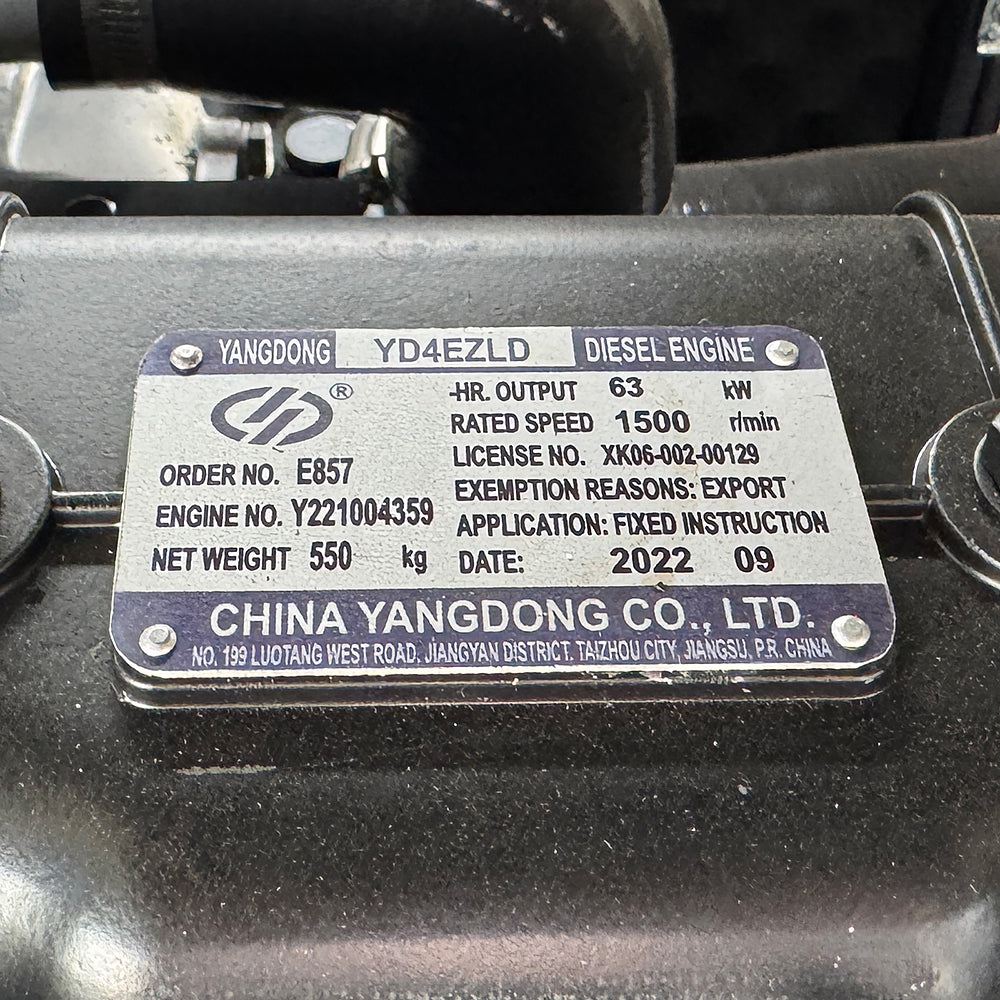 Дизельний генератор OYAL OYY-75 YANG DONG Y4EZLD 75KVA / 60KW