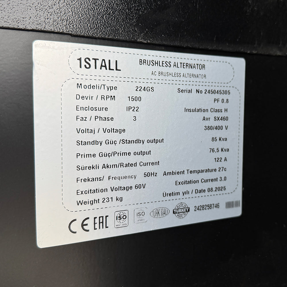 Дизельний генератор OYAL OYY-85 YANG DONG Y4EZLD 80KVA / 64KW