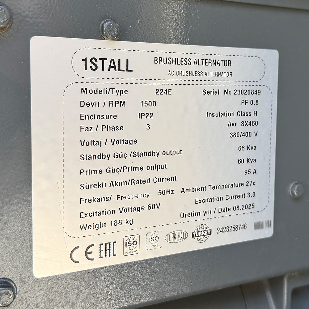 Генератор дизельный OYAL OYY-66 YANG DONG Y4102ZLD 66KVA / 52.8KW