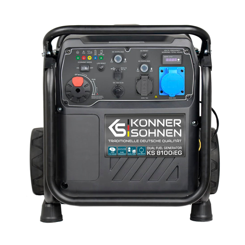 Генератор інверторний ГАЗОБЕНЗИНОВИЙ Konner&Sohnen KS 8100iEG