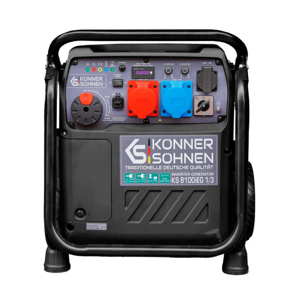 Генератор інверторний ГАЗОБЕНЗИНОВИЙ Konner&Sohnen 8100iEG 1 / 3