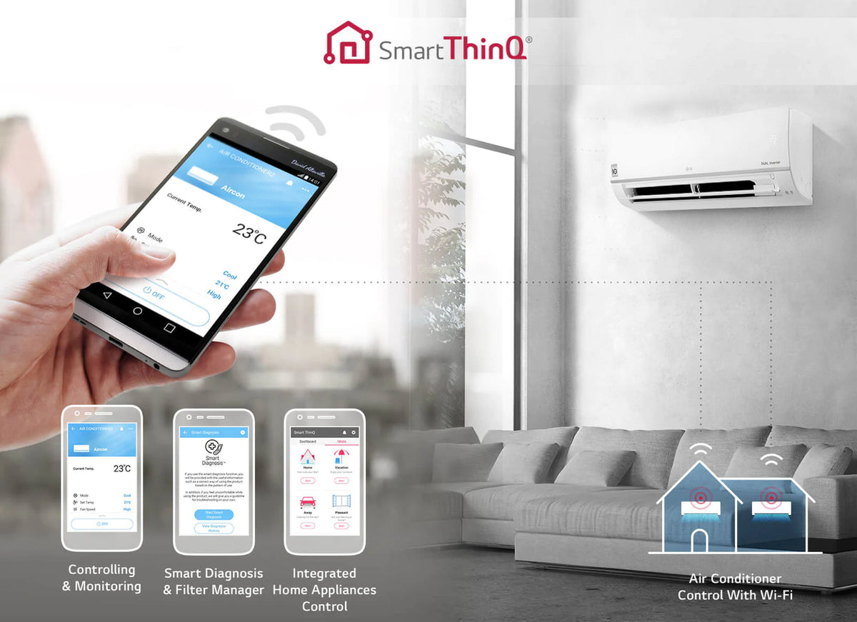 Кондиціонер LG Standard Plus PC12SQ (Dual invereter)