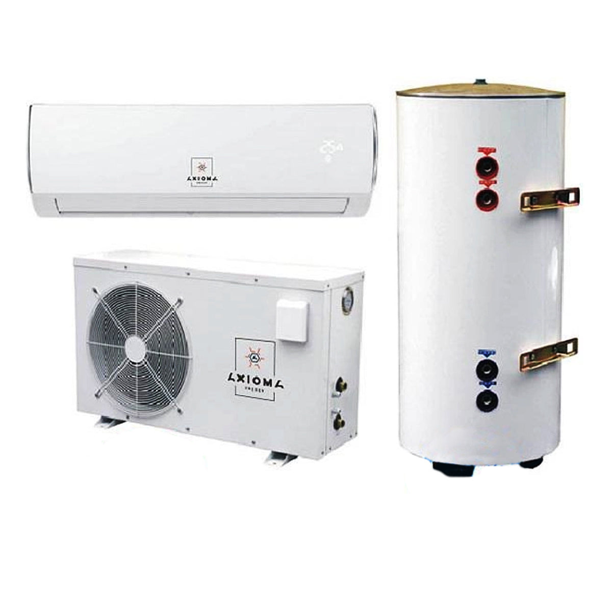 Тепловий насос-бойлер + Кондиціонер STREET-WALL-COND-100-3, AXIOMA energy