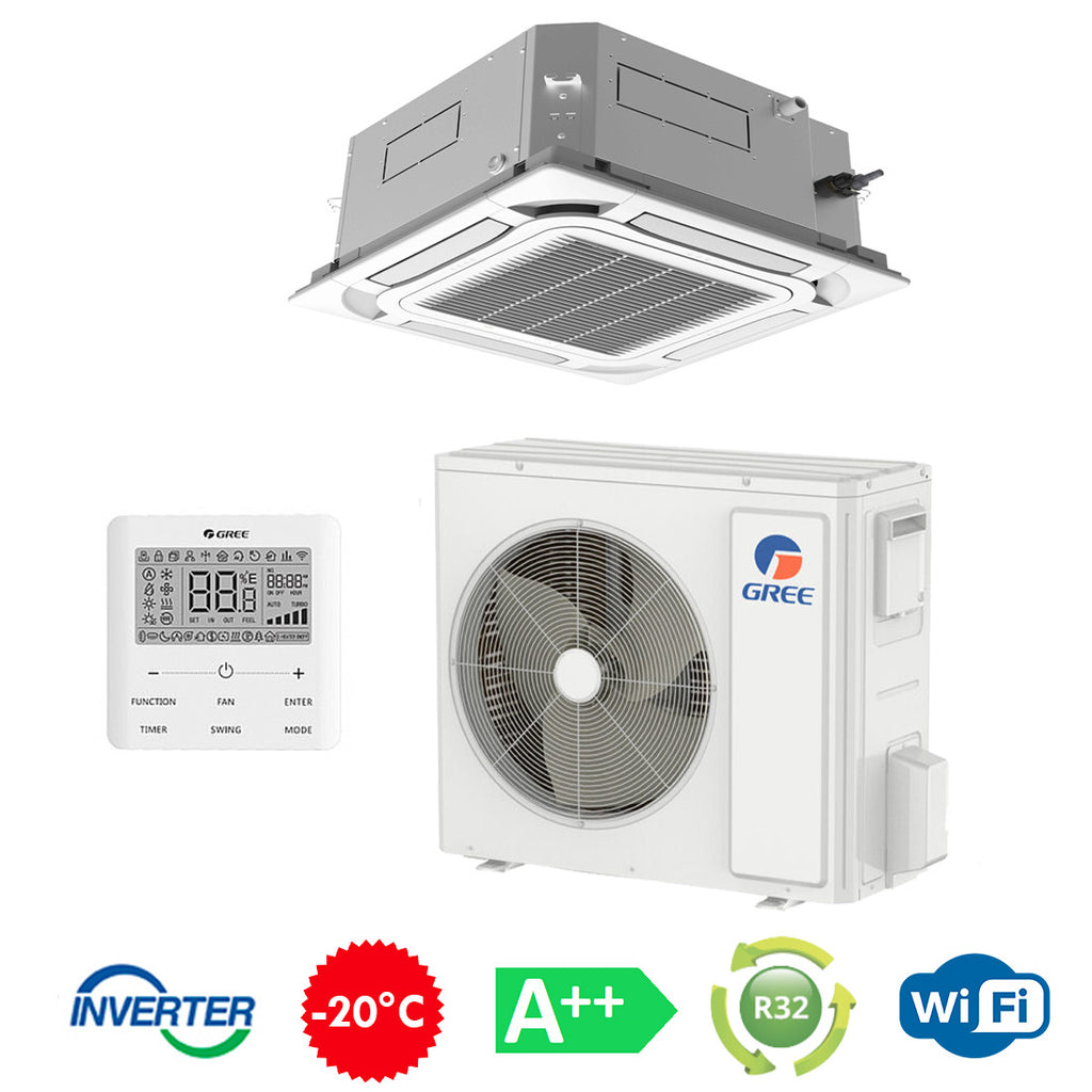 Касетний кондиціонер Gree GUD140T1/A1-S/GUD140W1/NhA-S Inverter R32