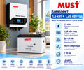 Комплект резервного живлення інвертор MUST PV18-1512 VPM II 1,5 кВт + акумулятор MUST LP15-12100 LiFePO4 12,8 В 100 А·год.