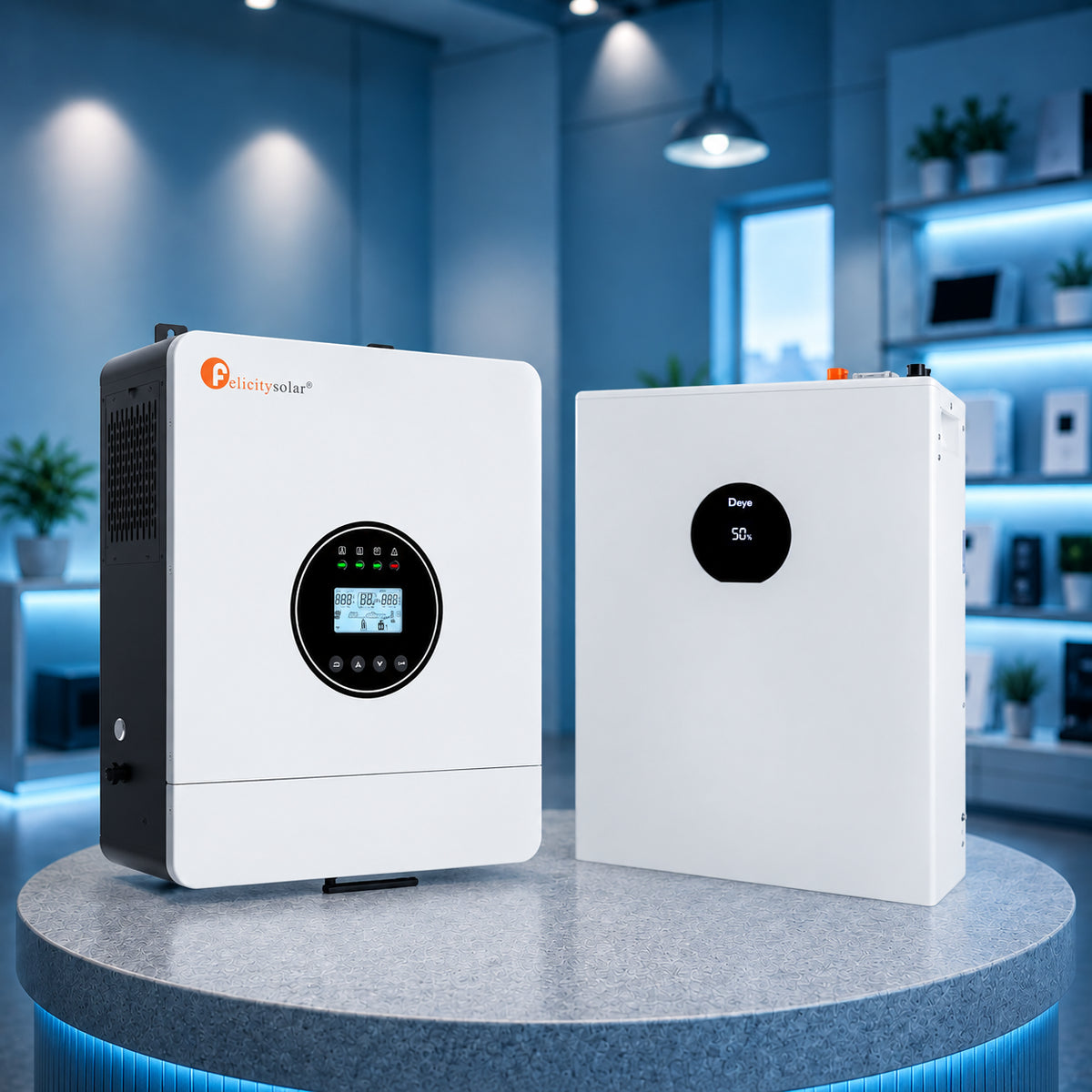 Комплект Felicity IVEM6048-II 6 кВт + DEYE SE-F5 Pro-C 5,12 кВт·год