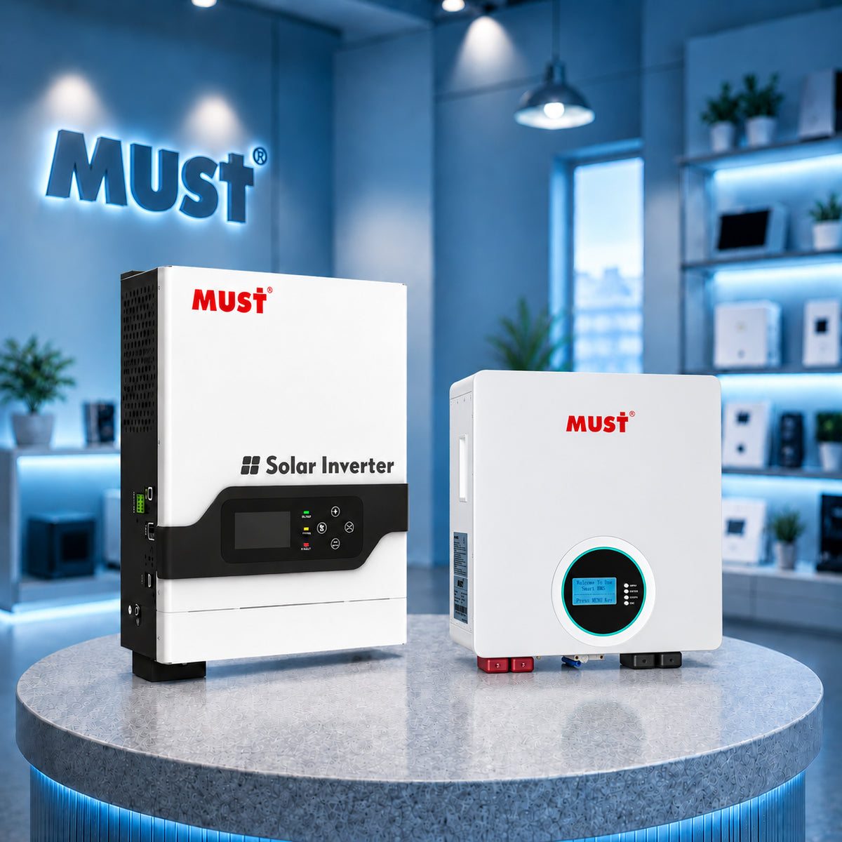 Комплект MUST PV18-3224VPM II 3,2 кВт 24 В + MUST LP1600-24100 2,56 кВт·год