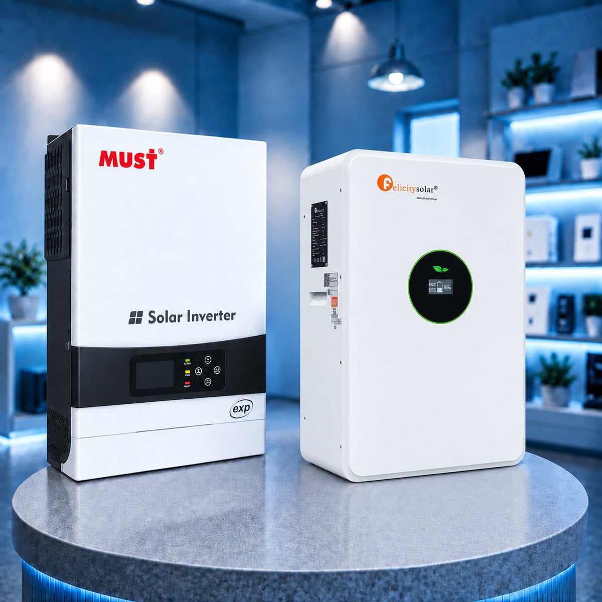 Комплект MUST PV18-3224VPM II 3,2 кВт 24 В + Felicity FLA24280 7,15 кВт·год