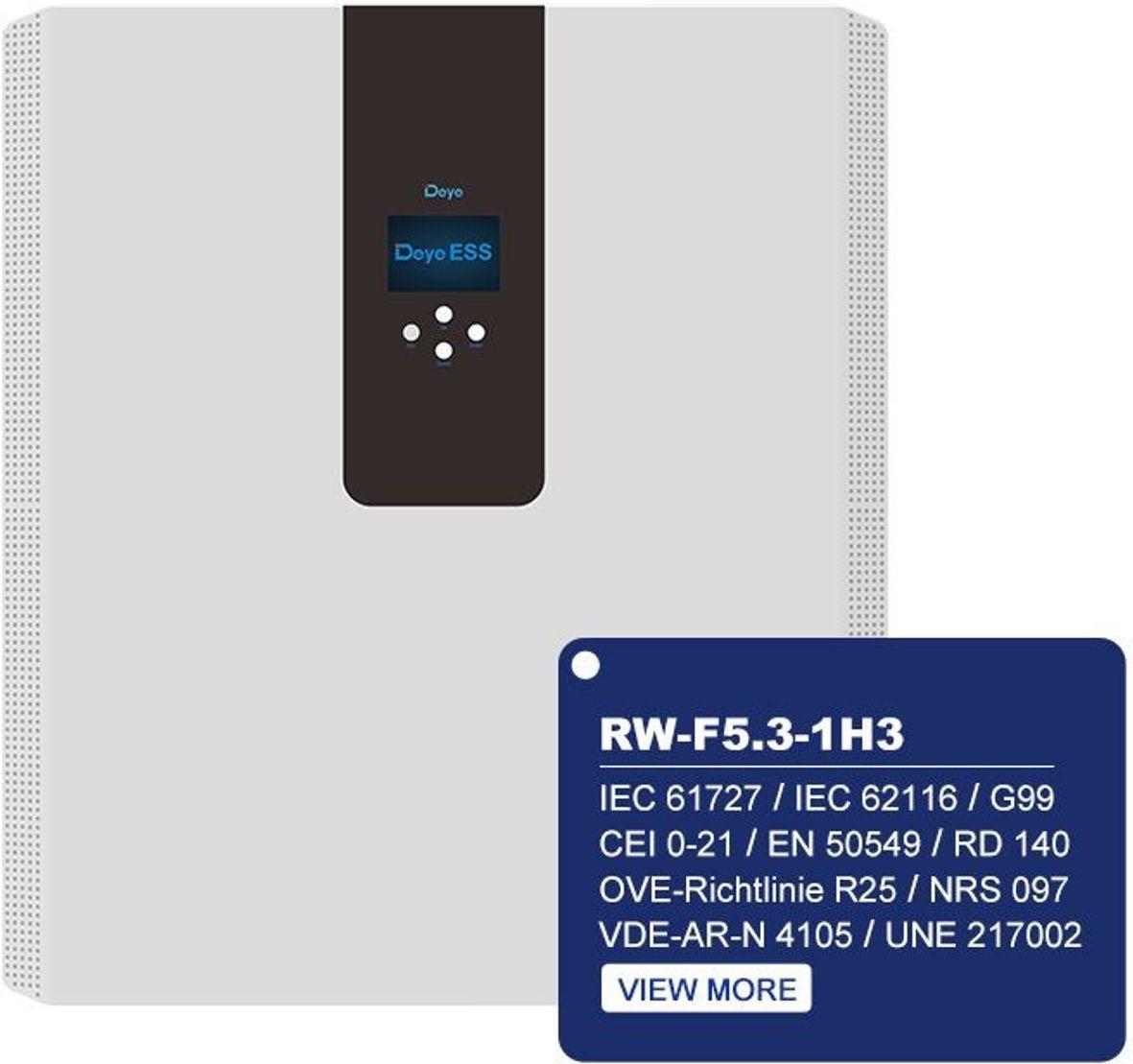 Deye RW-F5.3-1H3 5 кВт + 5,3 кВт·год