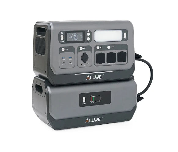 Портативна зарядна станція ALLWEI SGR-PPS2400-2PRO + батарея 2400W/4096Wh LiFePO4, пік 4800W, MPPT 500W, UPS, Wi-Fi